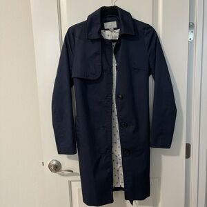 H&M Dark Blue Trench Coat